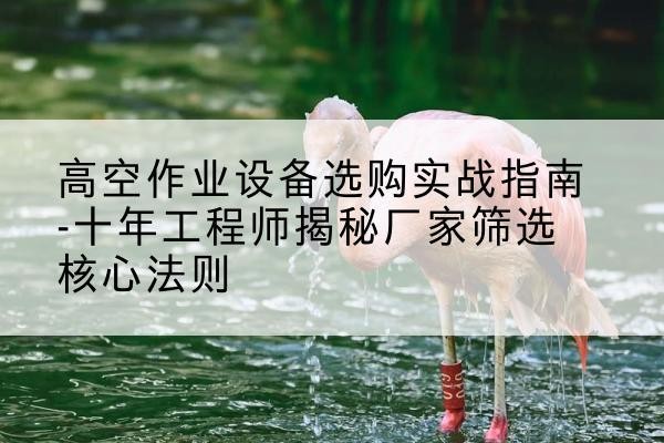 雄县剪叉式升降机厂家-高空作业设备选购实战指南-十年工程师揭秘厂家筛选核心法则