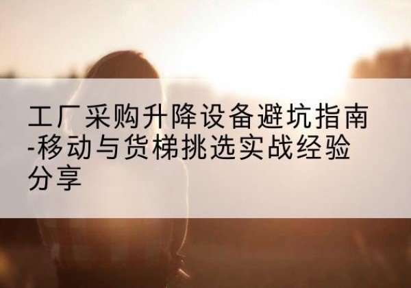 雄县移动式升降机怎么选-工厂采购升降设备避坑指南-移动与货梯挑选实战经验分享